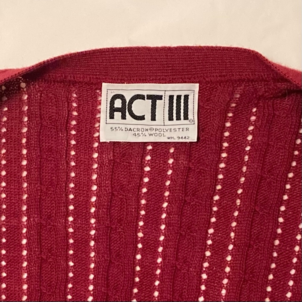 Act III Pointelle Knit Cardigan - Picture 10 of 12